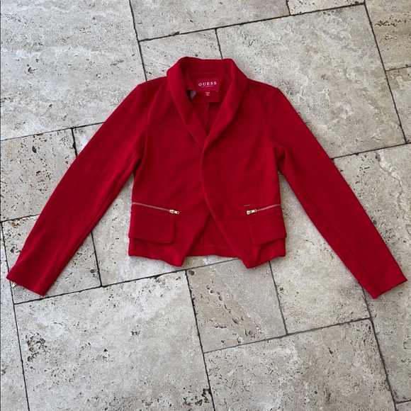 GUESS Women's Bold Red Blazer - Picture 1 of 4